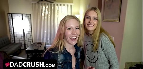  Twin Sisters had Hard fuck Session With Their Step-dad | Emma Starletto | Mazzy Grace | 18 year old